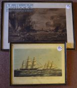 Two Shipping Prints depicting various scenes one entitled ‘Taeping & Ariel’ the other with no