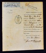 Cuba - c1890 Death Certificate of a black (