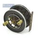 Allcocks Aerial Popular 3” wide alloy drum centre pin reel - smooth brass foot, on-off check - Image 1 of 2