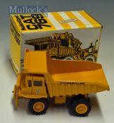 Gescha Cat 769 Caterpillar Dump Truck Diecast Model Toy No 276 in yellow with original box,