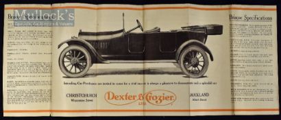 Briscoe 1916 Poster Brochure - Sold by Dexter and Crozier in Christchurch and Auckland, New Zealand.