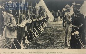 India & Punjab – Sikh Troops heading to Front in WWI Postcard original vintage First World War