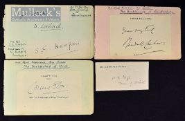 Autographs - Great Collection of British Archbishops Autographs: To include The Archbishop of
