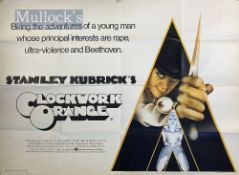 1970s Stanley Kubrick’s ‘A Clockwork Orange’ Original Poster printed in England by W.E Berry,