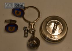 Various silver Golfing items to include pair of Western Province Captains Society silver and