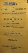 India: Its History, Climate, Productions by J. H. Stocqueler 1857 Book An interesting 219 page