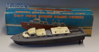 c.1960s/70s Wrenn RAF Twin Screw Crash Tender Battery Operated Motor Boat Toy Model a superbly