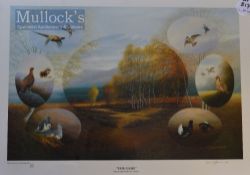 D.J Lawrence Signed ‘Fair Game’ 1990 Colour Print limited edition 281/850, signed to border,