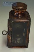 London & North Western Railway Locomotive Lamp Copper construction water gauge lamp having square