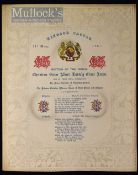 Royalty - Windsor Castle - Baptism Of Prince Victor 1867 programme with gold leaf Royal Coat of Arms