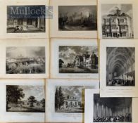 Collection of 19th Century Engravings Featuring scenes of London and Middlesex (50)