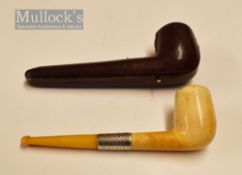 Tobacco Smoking Pipe with Silver Band ‘presented to Superintendent Shaw by the members of the C.D.