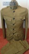 WWI US Army Military Uniform To include Tunic to the Army Medical Corps, Trousers, and Side Hat