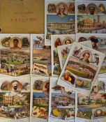 Full set of postcard size ‘Captain Navy Cut-The British Empire’ cigarette cards 1929 issue. 12/