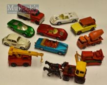 Matchbox Series Selection to include 26 Foden Cement Mixer, 42 Iron Fairy Crane, 16 Case Tractor, 18