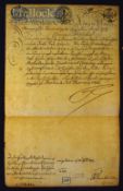 Frederick II (1712-1786) King of Prussia 1740-86 - Known as Frederick the Great Manuscript Letter