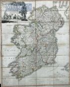 1797 Daniel Augustus Beaufort - A New Map of Ireland Civil and Ecclesiastical by the Rev. D.A.