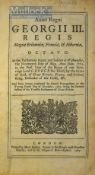 1767-1772 Acts of Parliament – 16 Acts without Indexes a slim folio volume each with separate