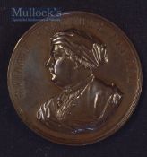 “Handel” Large Centenary Concert At The Crystal Palace. Commemorative Bronze Medallion 1859 These