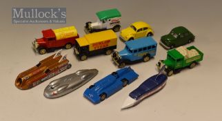 Mixed Selection of Diecast Model Toys to include Lledo Land Speed cars such as 1983 thrust 2, 1935