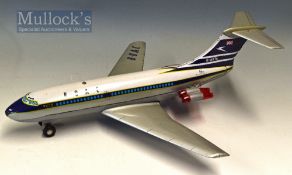 Marx Toys Tinplate Battery Operated BOAC VC10 Toy Plane made in Japan, G-ARTA to tail, in white,