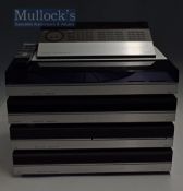 Vintage 1980s Bang and Olufsen ‘Beosystem 5500’ in aluminium body and includes Beomaster, Beogram,