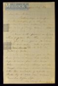 Autograph – Harriet Beecher Stowe (1811-1896) hand written letter ‘H.B. Stowe, to Dear Mr. H M,