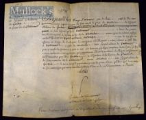 France - King Louis XVI Signature on A Military Commission - Versailles 1786 Being a commission