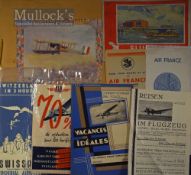 Collection Of European Airlines Time Tables & Publications from 1918 – 30s including Lubeck Seaplane