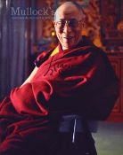 Autograph – Dalai Lama Signed Photograph depicts Lama seated, in colour, signed in ink to front,