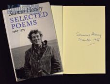 Autograph – Seamus Heaney ‘Selected Poems 1965-1975’ Signed Book – 1980 first edition, inscribed ‘