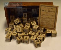 Victorian Game ‘The Word Making Game’ This 3D Card block word game for up to 6 players with