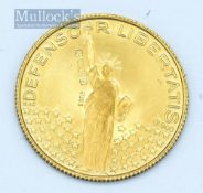 Munzen & Medaillen Gold Medallion US President John F Kennedy 1917 - 1963 in 21.6ct / .900 gold,