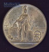 Scarce Giant Crystal Palace Medallion 1851 Obverse; The Crystal Palace with Portraits of Queen