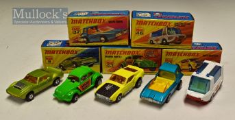 Matchbox Superfast 1970s Models to include 9 AMX Javelin, 37 Soopa Coopa, 43 Dragon Wheels, 44
