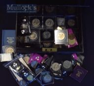 Large Collection of QEII Crowns To include Queen Mothers birthday, Churchill, 1977 Jubilee, Queens