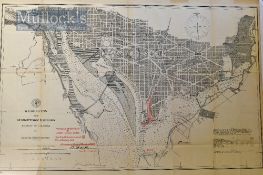 Americana – Lt. Col. Of Engineers Peter C. Hains (1840-1921) ‘Washington and Georgetown Harbours’