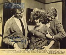 Autographs – George Segal (b.1934), Elizabeth Taylor (1932-2011) and Richard Burton (1925-1984)