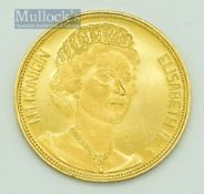 Munzen & Medaillen Gold Medallion Queen Elizabeth II May 1965 in 18ct gold, 20mm diameter with