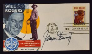 Autograph – James Stewart (1908-1997) Cowboys Signed First Day Cover 1979 signed in black to the