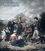 1862 ‘The Birthplace of The Locomotive- Killingworth Colliery’ Engraving depicting the Stephenson