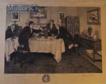 W. Dendy Sadler (1854-1923) and James Dobie (1849-1923) Signed Etching depicting four gentlemen