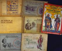 Selection of completed cigarette card albums to include Wills ‘Wild Flowers’, ‘Radio