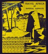 Travel In Africa By Imperial Airways. August 1934 4 page publication illustration aircraft on the