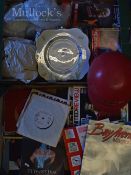 Mixed Selection of Ephemera to include 1950s Motor Racing Plastic Replica Helmet plus Part Tea