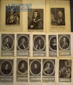 Selection of 17th and 18th Century Historical Portrait Engravings by Joannes Meyssens also Michael