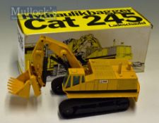 NZG Caterpillar Excavator Front Shovel No 177 Diecast Model Toy Cat 245 in yellow with original box,