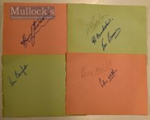 Various 1930/40s Golfing autographs to include Alf Padgham, Harry Bradshaw, Eric Brown, Harry