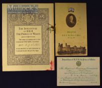 Royalty - The Investiture Of H.R.H. The Prince Of Wales (Later King Edward VIII who abdicated).