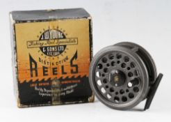 J.W Young & Sons Ltd “Reflex” 1450 Series lightweight fly reel - 3.5” dia modern ceramic material